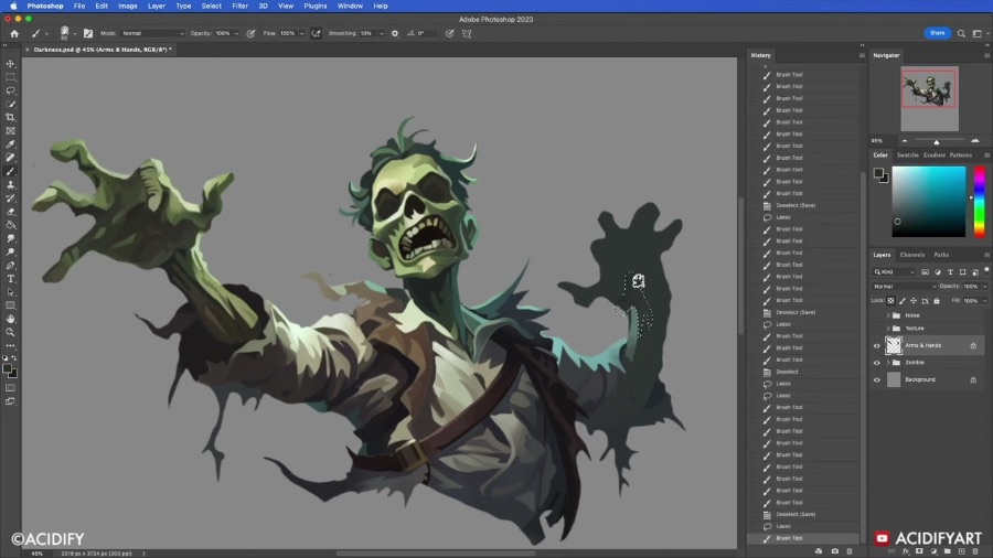 Photoshop có một hệ thống layer đa dạng, một thư viện cọ vẽ phong phú và khả năng điều chỉnh màu sắc xuất sắc.