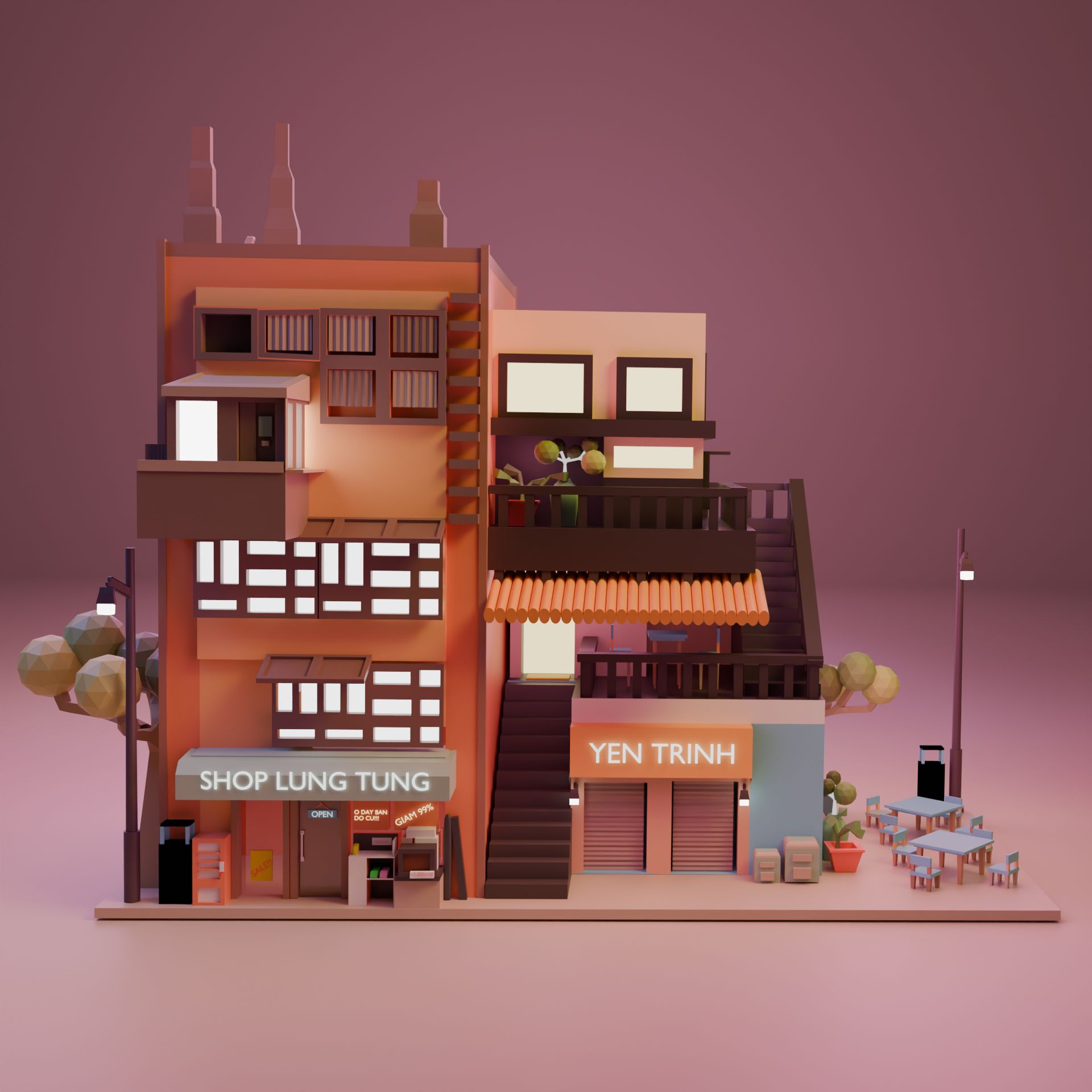 Shop lung tung 3D