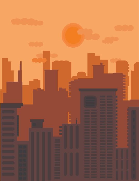BTVN 1: Flat citysihoutte
