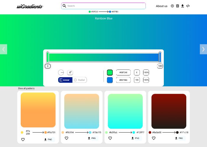 Bài tập Gradient Color Suggestions