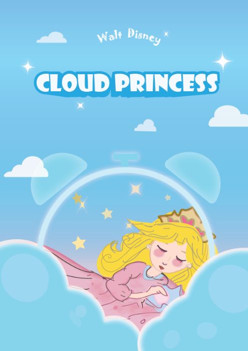 Thiết kế tiêu đề phim hoạt hình Cloud Princess