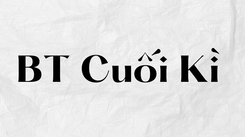 BT Cuối kì
