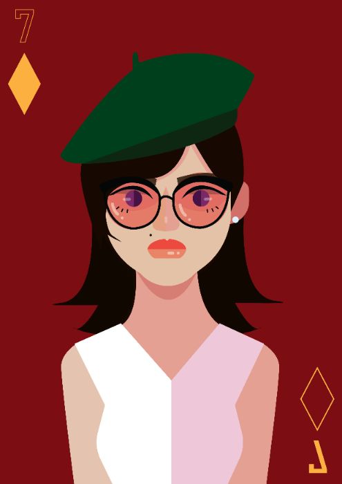 Flat portrait