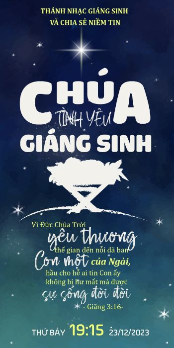 Bài tập giữa kì - thiệp mời Đêm thánh nhạc Giáng Sinh