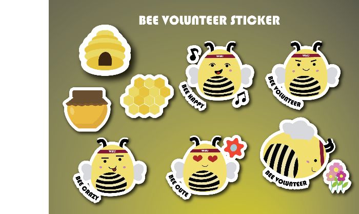 Midterm-BEE Volunteer Sticker