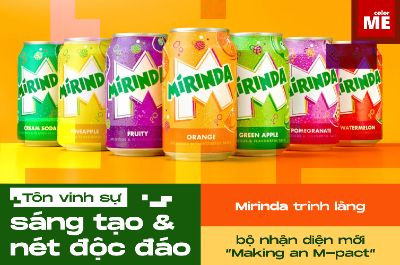 Hè tới, Mirinda đổi bộ nhận diện mới mang tên "Making an M-pact"