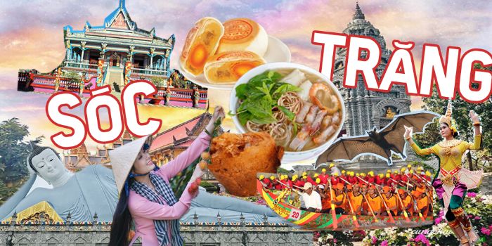 Collage Art about Soc Trang city