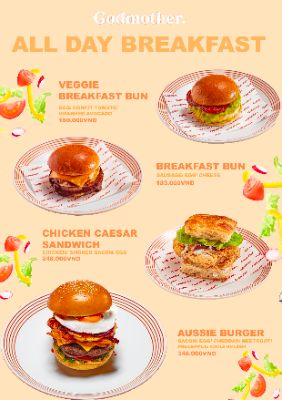 GODMOTHER ALL DAY BREAKFAST MENU