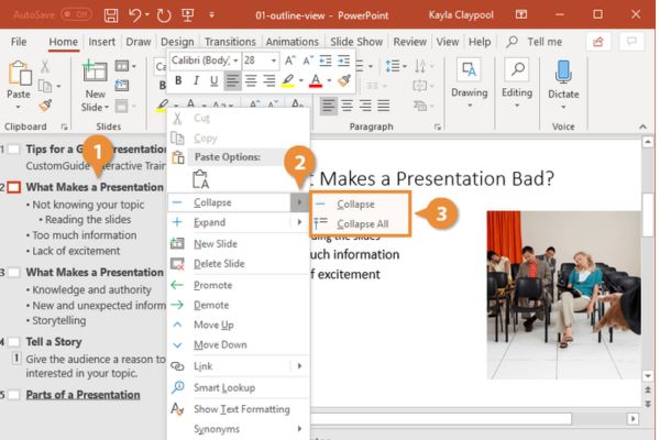 Soạn nội dung trước bằng Outline View để tiết kiệm thời gian và giữ slide mạch lạc
