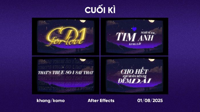 Bài tập cuối kì: CD1 - CD1 for love (Short ver.)