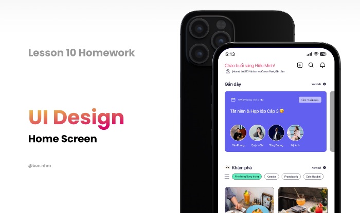 [BTVN10] UID Homescreen