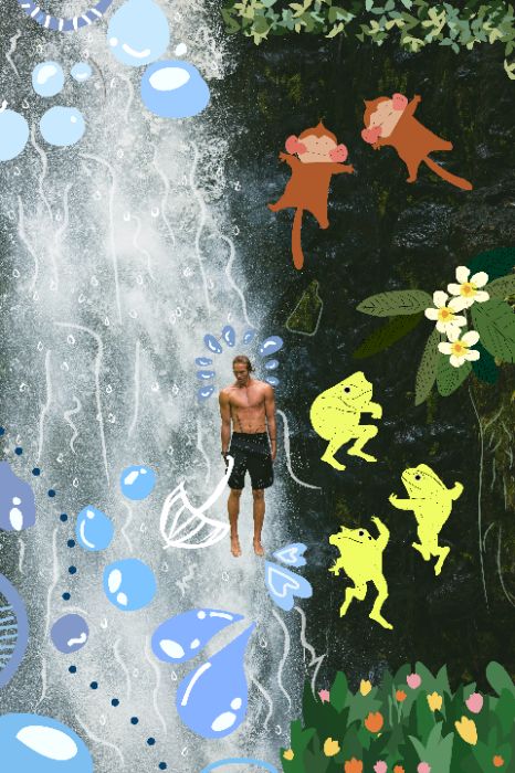 waterfall men
