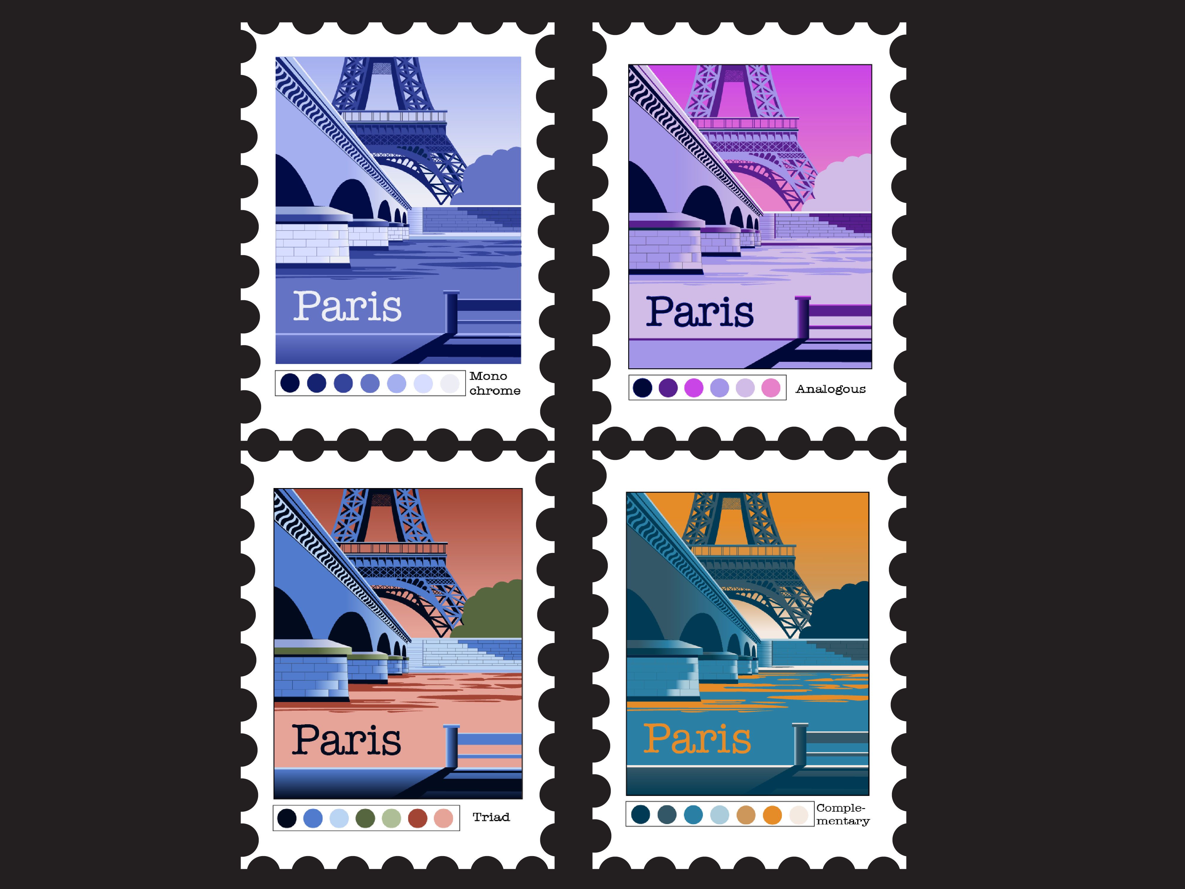Paris stamp