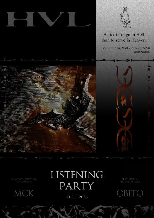 listening party poster