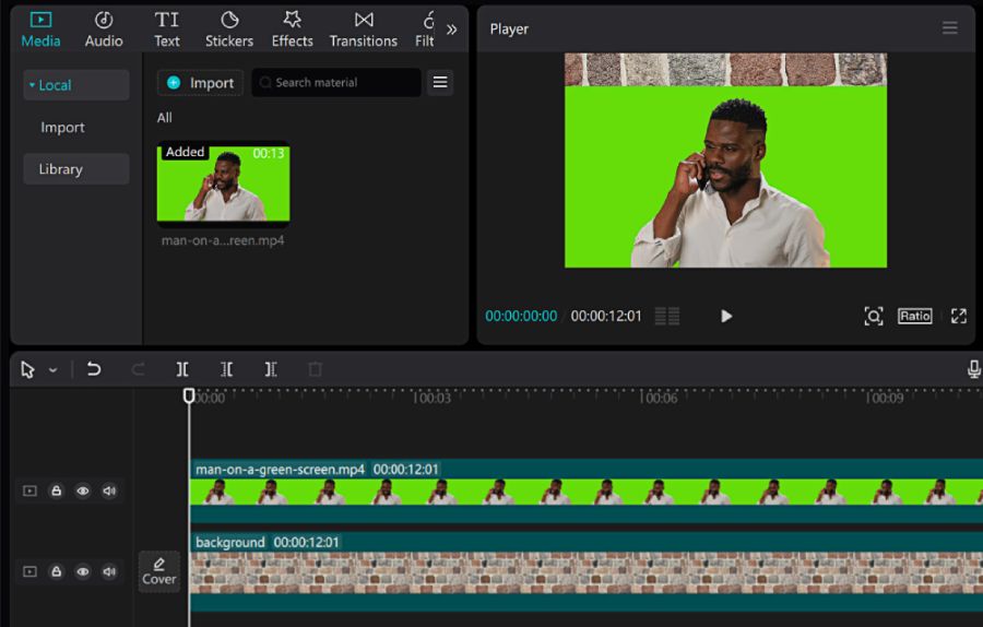 Sử dụng công cụ Chroma Key (phông xanh) khi chỉnh sửa video trên CapCut