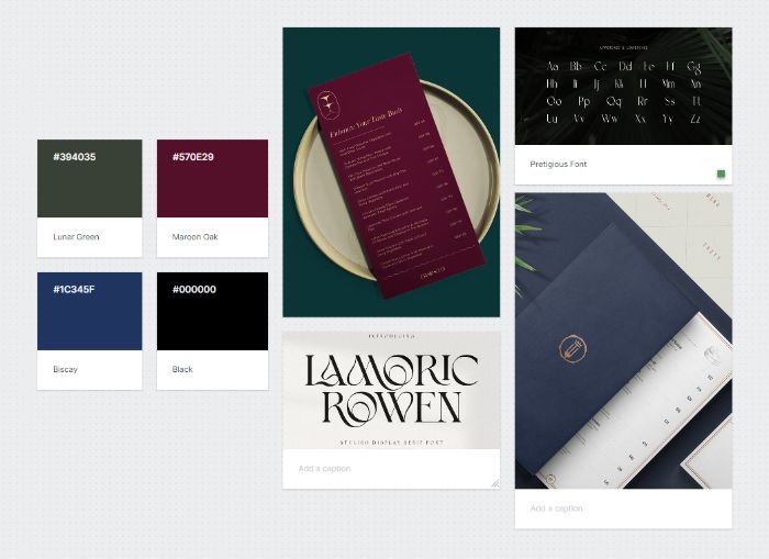 Styleboard và moodboard