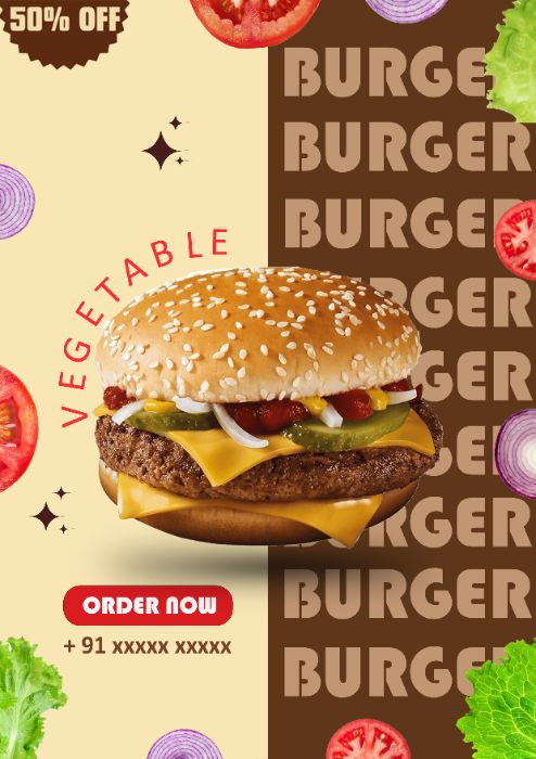 Burger Commercial Product Poster