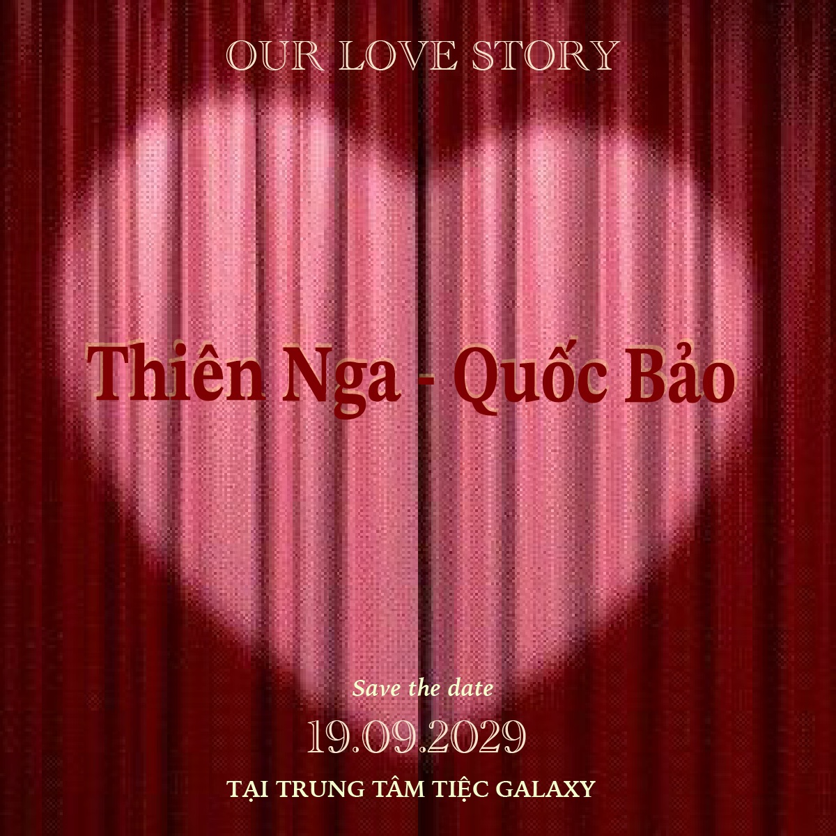 thiệp cưới buổi tối