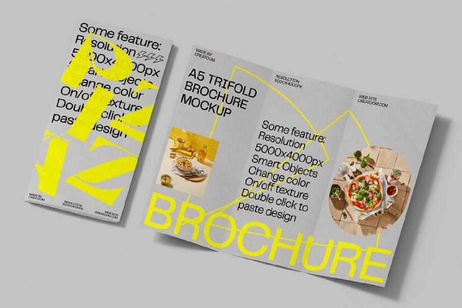 Mock-up brochure
