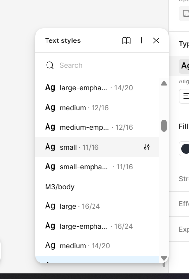 text style - color style