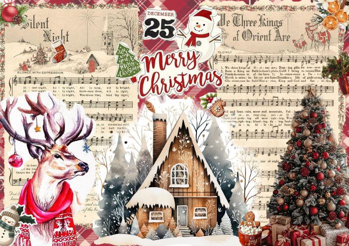 Đỗ Hồng Phương _ Christmas collage art