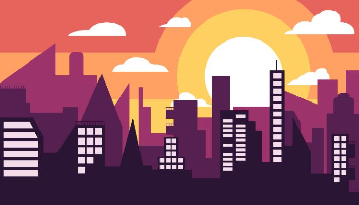 ♥ Flat Cityscape ♥