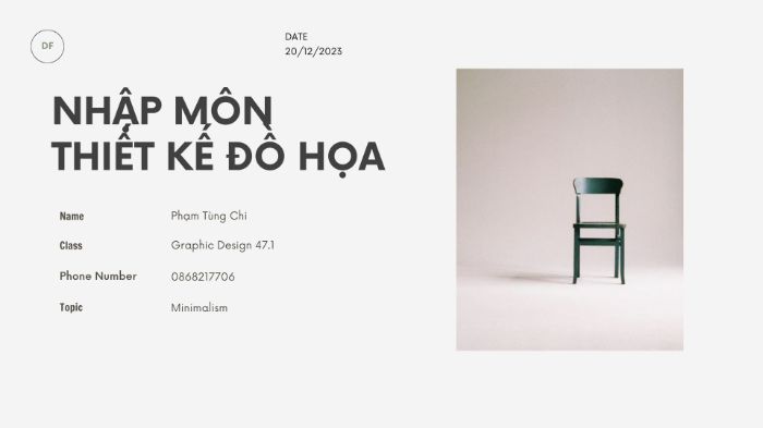 Phạm Tùng Chi - Minimalism