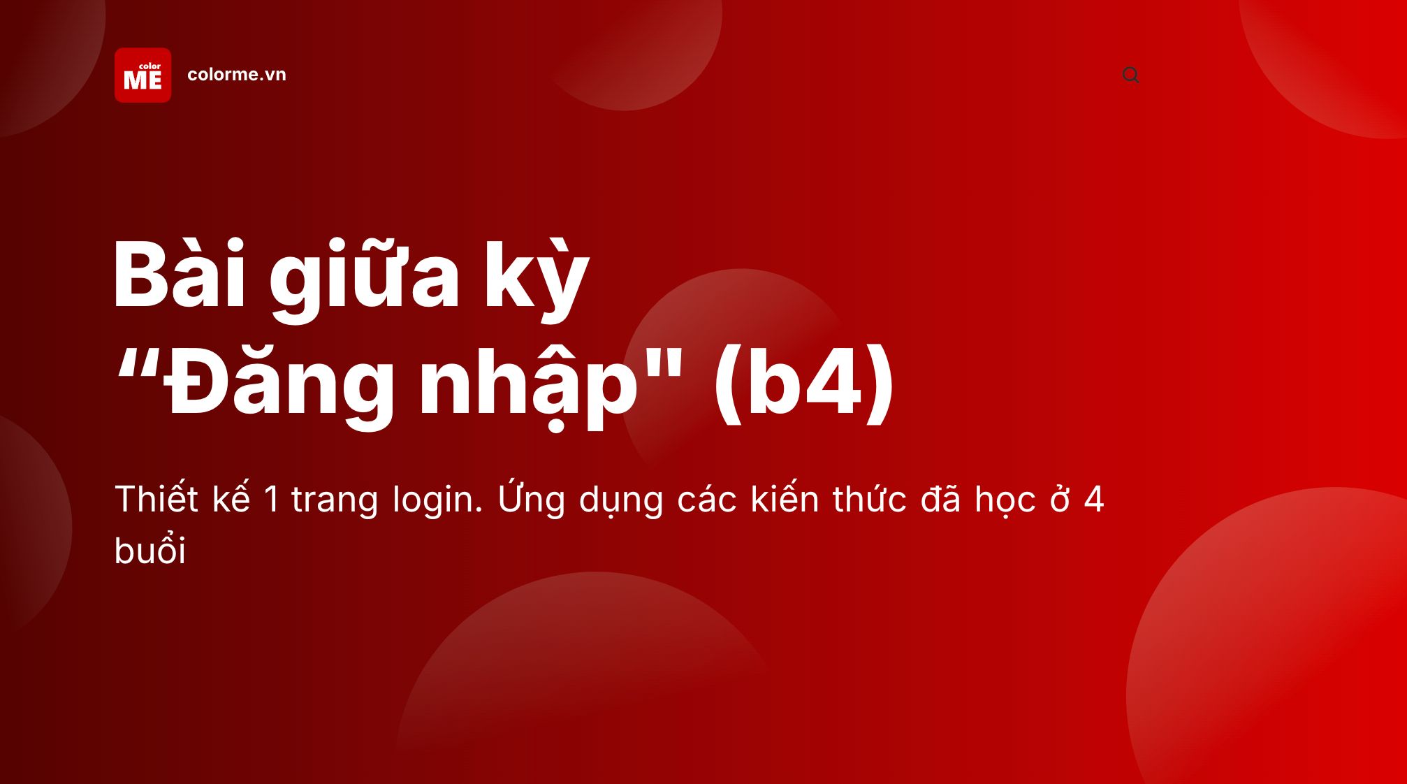 Bài giữa kỳ