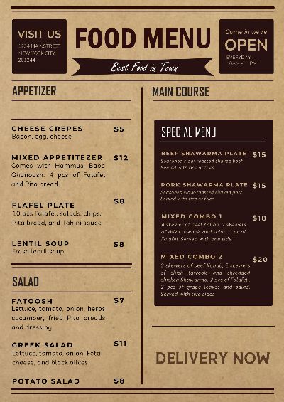 MENU - CLIPPING MASK TEXT