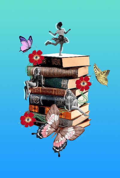 Collage Art - Sách và ta