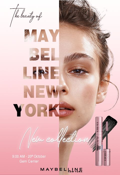 Poster Maybelline's event launching