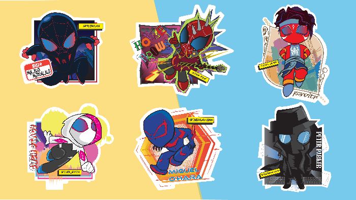 SPIDERMAN STICKERs