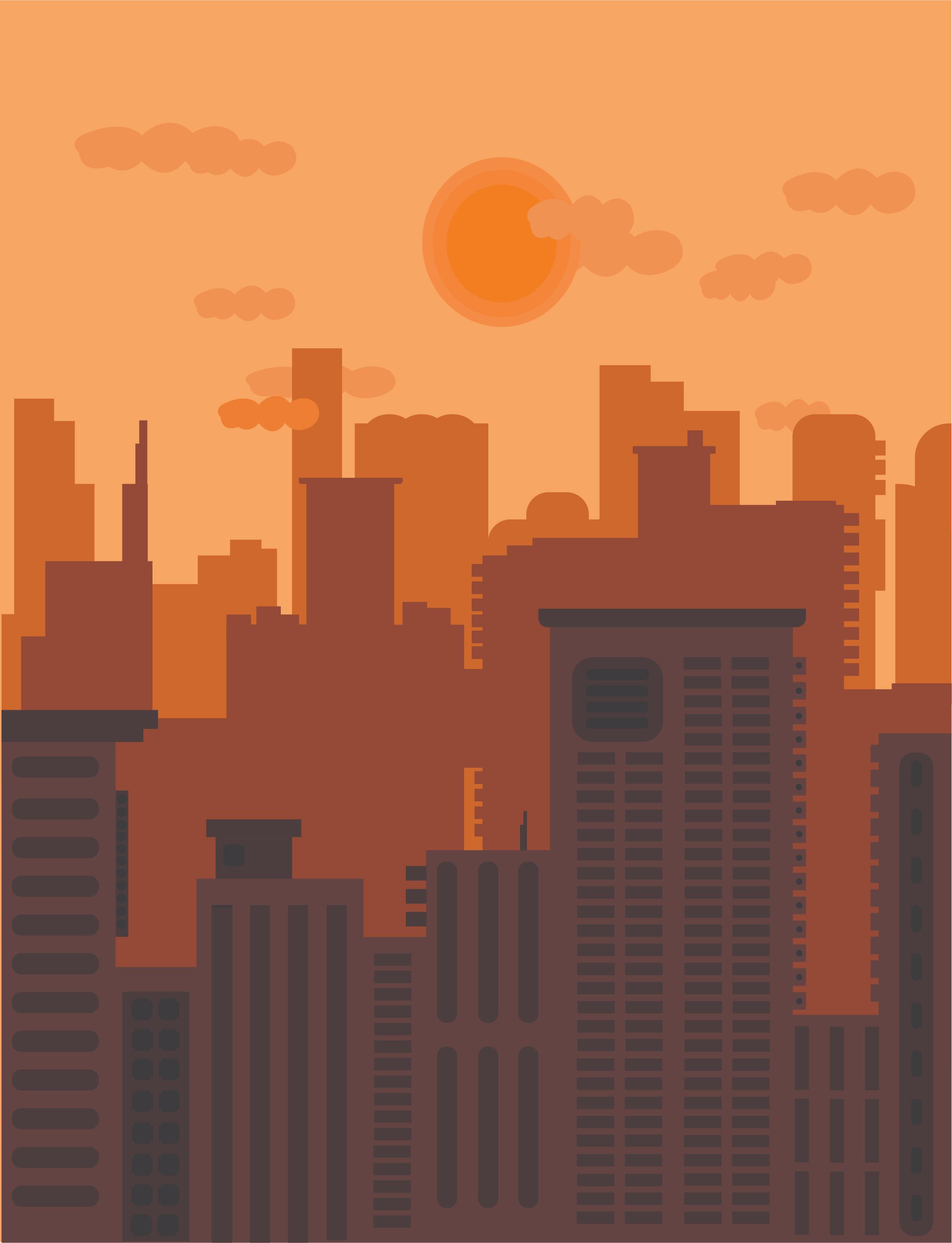 BTVN 1: Flat citysihoutte