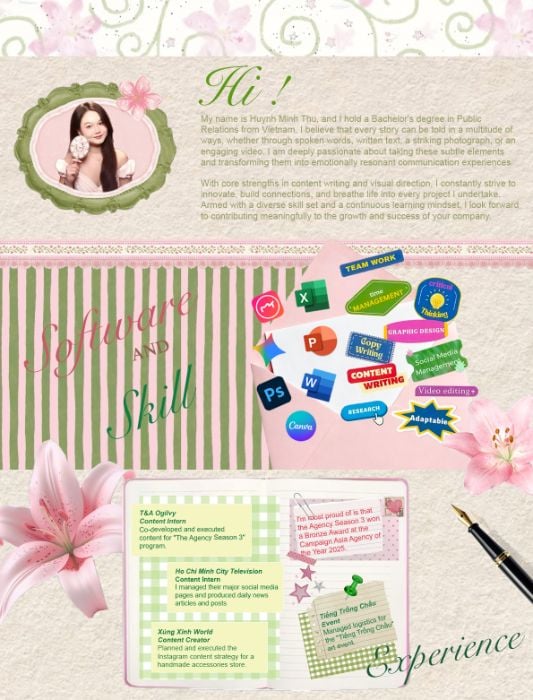 PORTFOLIO - HUỲNH MINH THƯ
