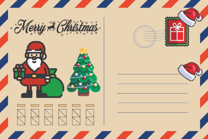 christmas postcard
