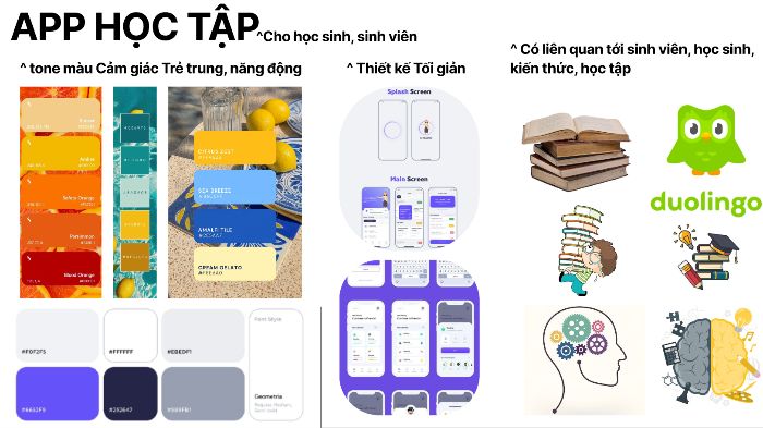 moodbroard thiết kế app học tập