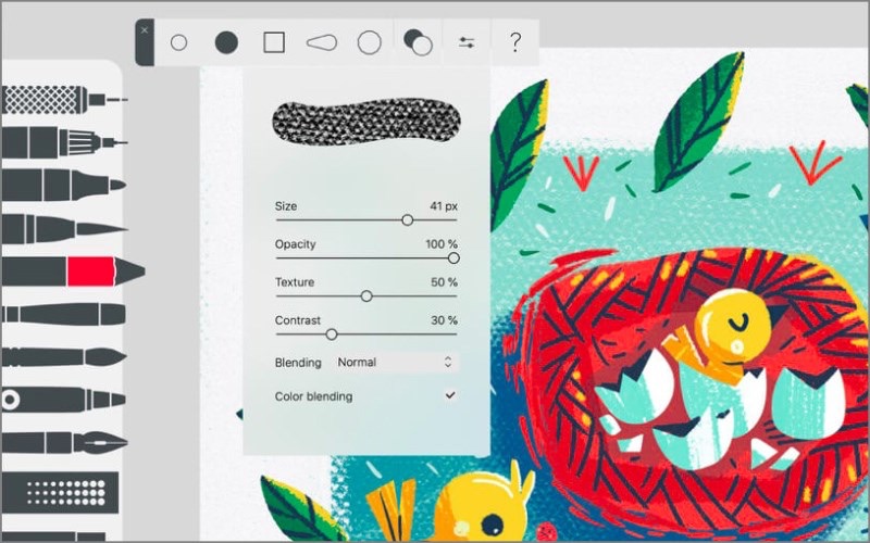 Phần mềm hữu ích trong Digital Painting - Tayasui Sketches