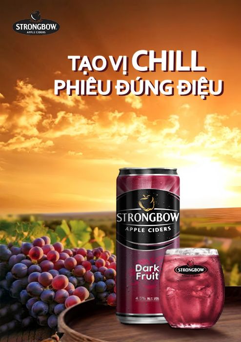 Poster Strongbow vị Dark Fruit