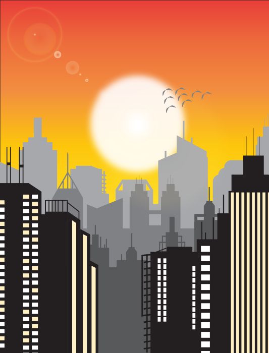 City landscape Homework