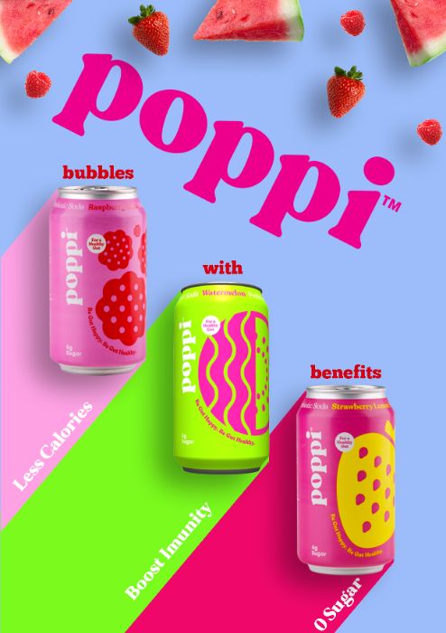 Commercial poster: poppisoda