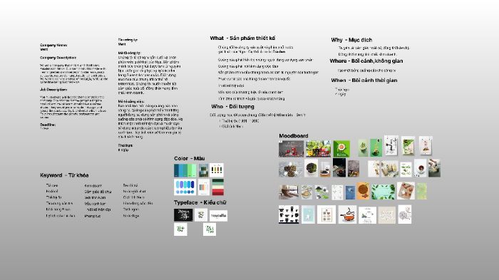 Moodboard về đồ uống