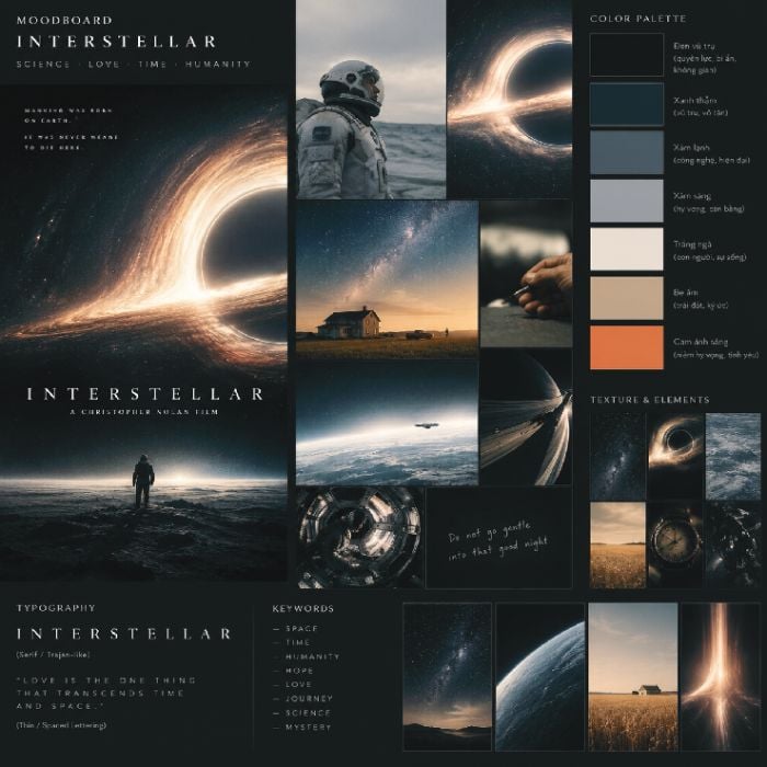 Moodboard thiết kế poster phim