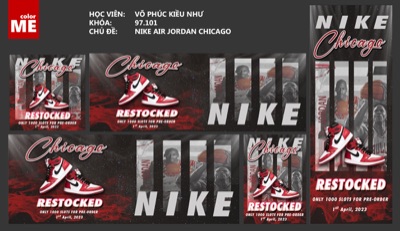 NIKE AIR JORDAN CHICAGO - BÀI CUỐI KHOÁ