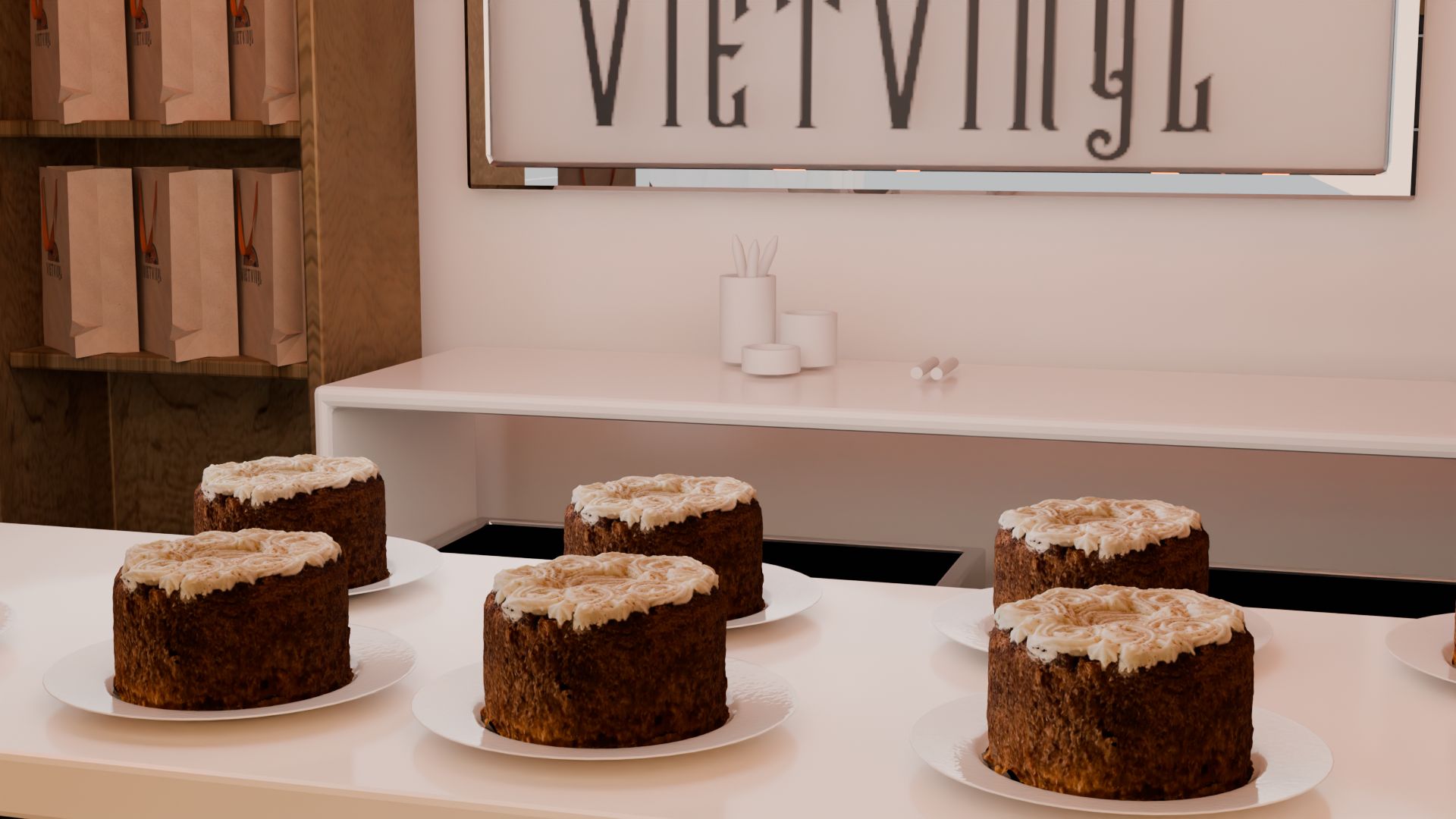 Cake shop Vietninyl 3D