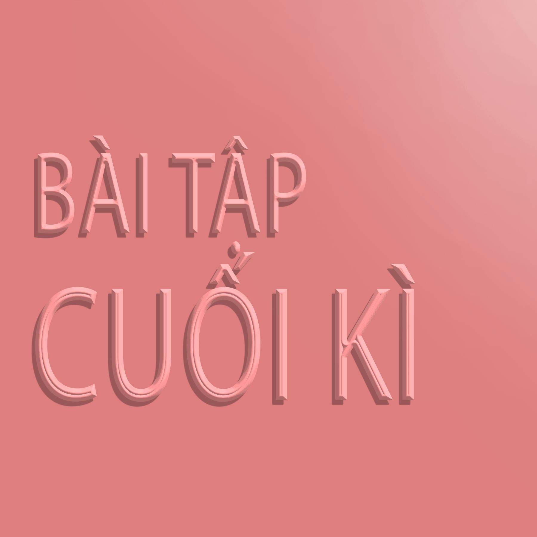 Bài tập cuối kì