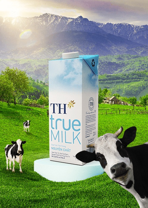 TH true MILK Advertisement Poster
