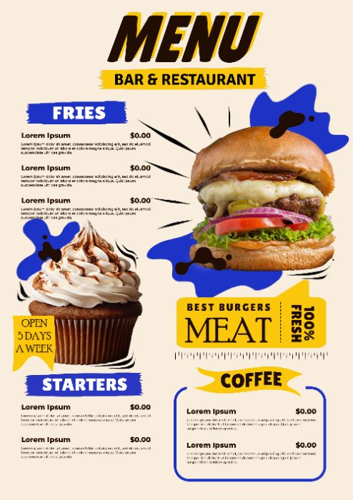 Cáp Bình Phương Nhi_Menu