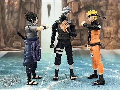 Naruto vs Sasuke stop motion battle