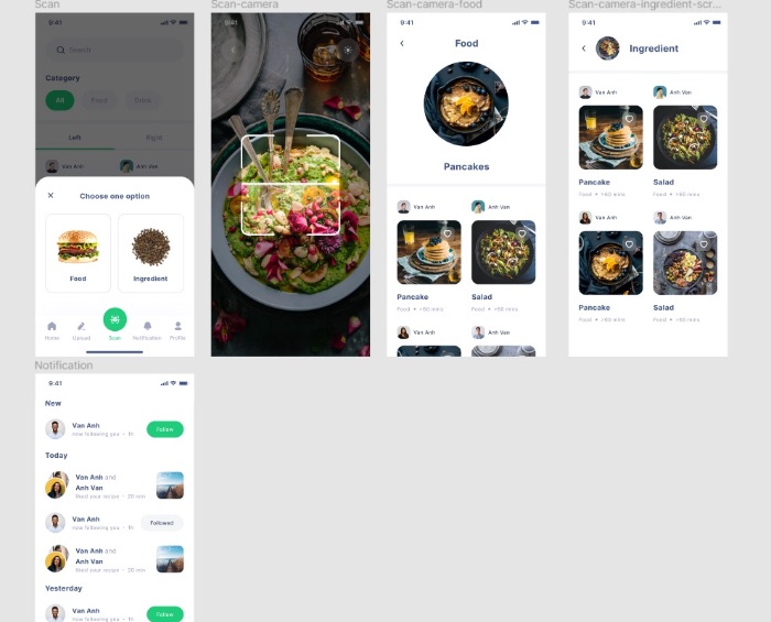 App về nền tảng xem các công thức nấu ăn
