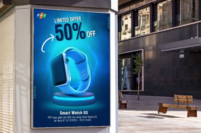 Mock up sale đồng hồ